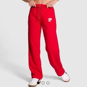PINK Ivy Fleece Straight-Leg Pants